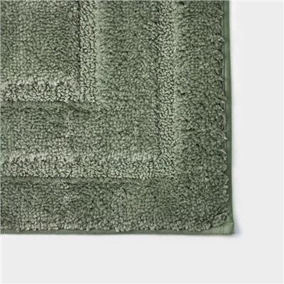 Коврик для дома SAVANNA «Мягкость», 40×60 см, цвет зелёный