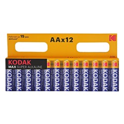 Батарейка AA Kodak max LR6 (12)(120/720) [KAA-12]