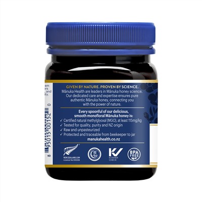 Manuka Health, Manuka Honey, MGO™ 115+, 8.8 oz (250 g)