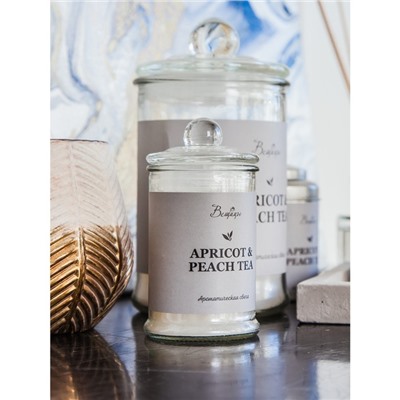 Свеча ароматическая в стекле APRICOT & PEACH, 6×11 см