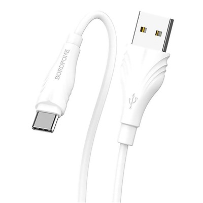 Кабель USB - Type-C Borofone BX18  200см 3A  (white)