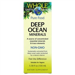 Natural Factors, Whole Earth & Sea, Deep Ocean Minerals, 3.38 fl oz (100 ml)