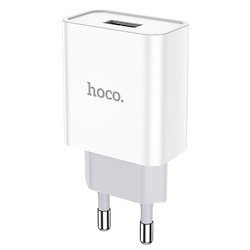 Адаптер Сетевой Hoco C81A USB 2,1A/10W (white)