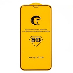 Защитное стекло Full Glue - 2,5D для "Apple iPhone 11/ iPhone XR" (тех.уп.) (20) "Т" (black)