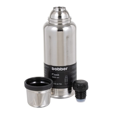 Термос "Bobber", 1 л, Flask-Glossy, сохраняет тепло 48 ч,  холод до 72 ч