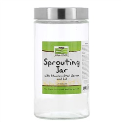Now Foods, Sprouting Jar, 1,89 л (1/2 галлона)