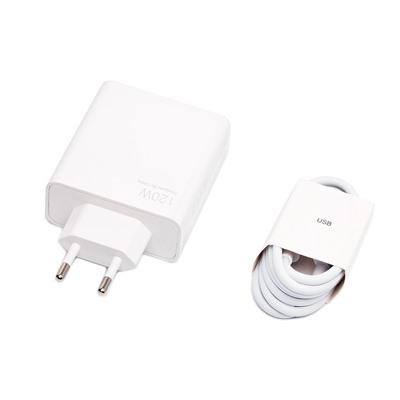 Адаптер Сетевой с кабелем ORG Xiaomi [BHR6034EU] (повр. уп) USB 120W (USB/Type-C) (B) (white)