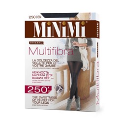 Колготки женские MiNiMi Multifibra, 250 den, размер 3, цвет fumo