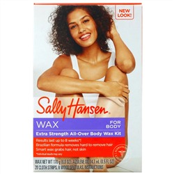Sally Hansen, Набор с повышенной силой действия для восковой депиляции волос на всем теле, 1 шт.