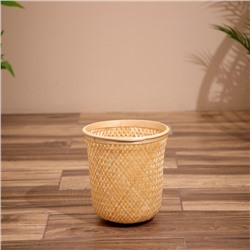 Корзинка плетёная, из бамбука 22х22х25 см