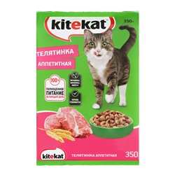 Сухой корм KiteKat "Аппетитная телятинка" для кошек, 350 г
