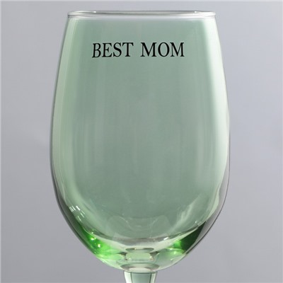 Бокал для вина «Best mom», 360 мл