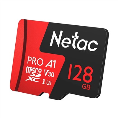 Карта флэш-памяти MicroSD 128 Гб Netac P500 Extreme Pro UHS-I (100 Mb/s) + SD адаптер (Class 10)