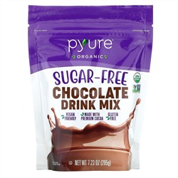 Pyure, Organic Sugar-Free Chocolate Drink Mix, 7.23 oz (205 g)