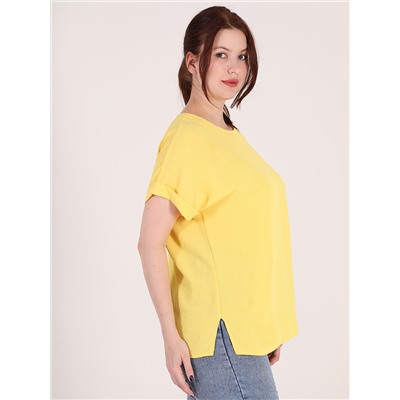 Желтая блузка женская больших размеров