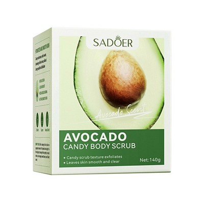 SADOER AVOCADO CANDY BODY SCRUB Скраб с экстрактом авокадо 140гр