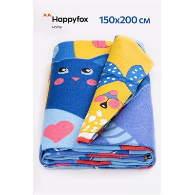 Простыня вафельная 150Х200 Happy Fox Home