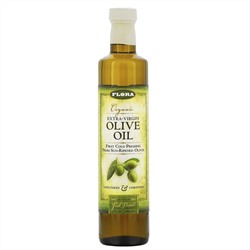 Flora, органическое оливковое масло холодного отжима, 500 мл (17 жидк. унций)