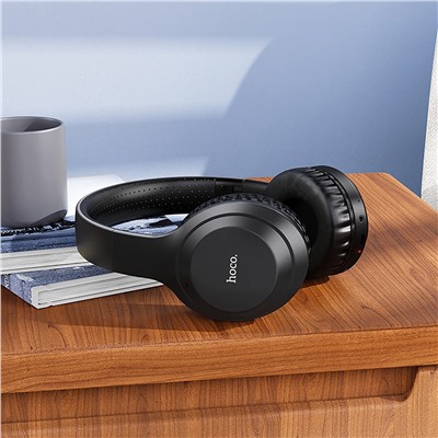 Bluetooth-наушники полноразмерные Hoco W30 (повр. уп.) (black/black)