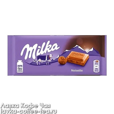 шоколад Milka Noisette начинка с фундуком 80 г.