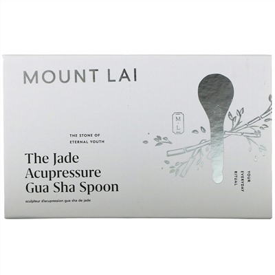 Mount Lai, The Jade Acupressure Gua Sha Spoon, 1 Tool