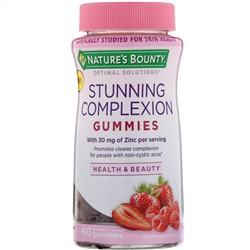 Nature's Bounty, Optimal Solutions, ошеломляющий цвет лица, вкус ягодного ассорти, 60 жевательных таблеток