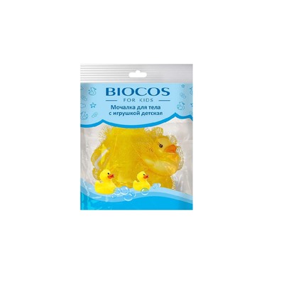 BioCos Мочалка для тела с игрушкой детская