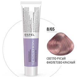 Крем-краска для волос 8/65 Светло-русый фиолетово-красный DeLuxe Sensation ESTEL 60 мл