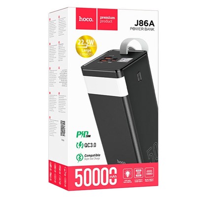 Внешний аккумулятор Hoco J86A 50000mAh Micro USB/USB/Type-C (black)