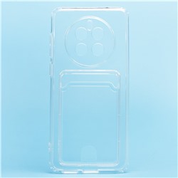 Чехол-накладка - SC276 с картхолдером для "Huawei Mate 50" (transparent)