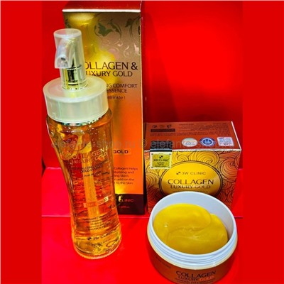 Набор антивозрастной косметики 3W Clinic Collagen & Gold Set 2in1 (125)