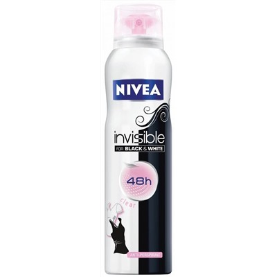 Nivea спрей clear защ бел/чер 150мл