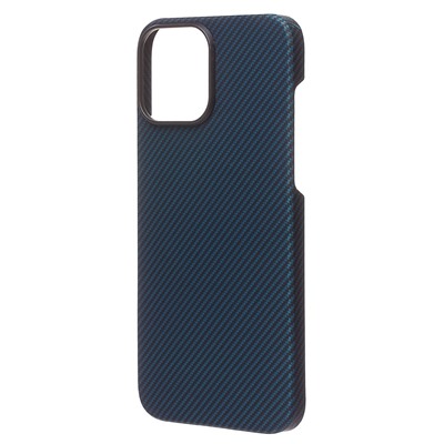 Чехол-накладка - SM009 POSH KEVLAR SafeMag для "Apple iPhone 13 Pro Max" (blue)