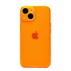 Чехол-накладка - SC344 для "Apple iPhone 14" (transparent/orange) (232027)