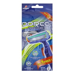 Станок для бритья одноразовый DORCO PACE-3 TRC-200/TRA 200 (4 шт.), TRC 200-4P