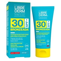 LIBREDERM Bronzeada Крем солнцезащитный для лица и зоны декольте SPF30 50 мл