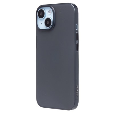 Чехол-накладка - PC091 для "Apple iPhone 15" (matte transparent/black) (232317)