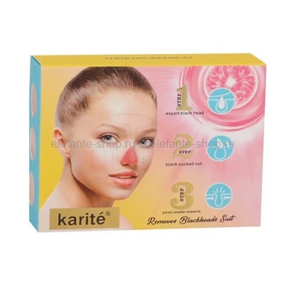 Набор для удаления черных точек Karite Removes Blackheads Suit 3in1 (106)