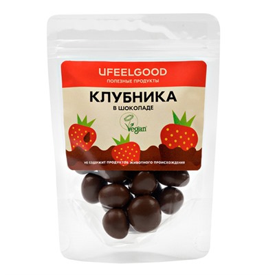 Клубника в шоколаде Ufeelgood, 100 г