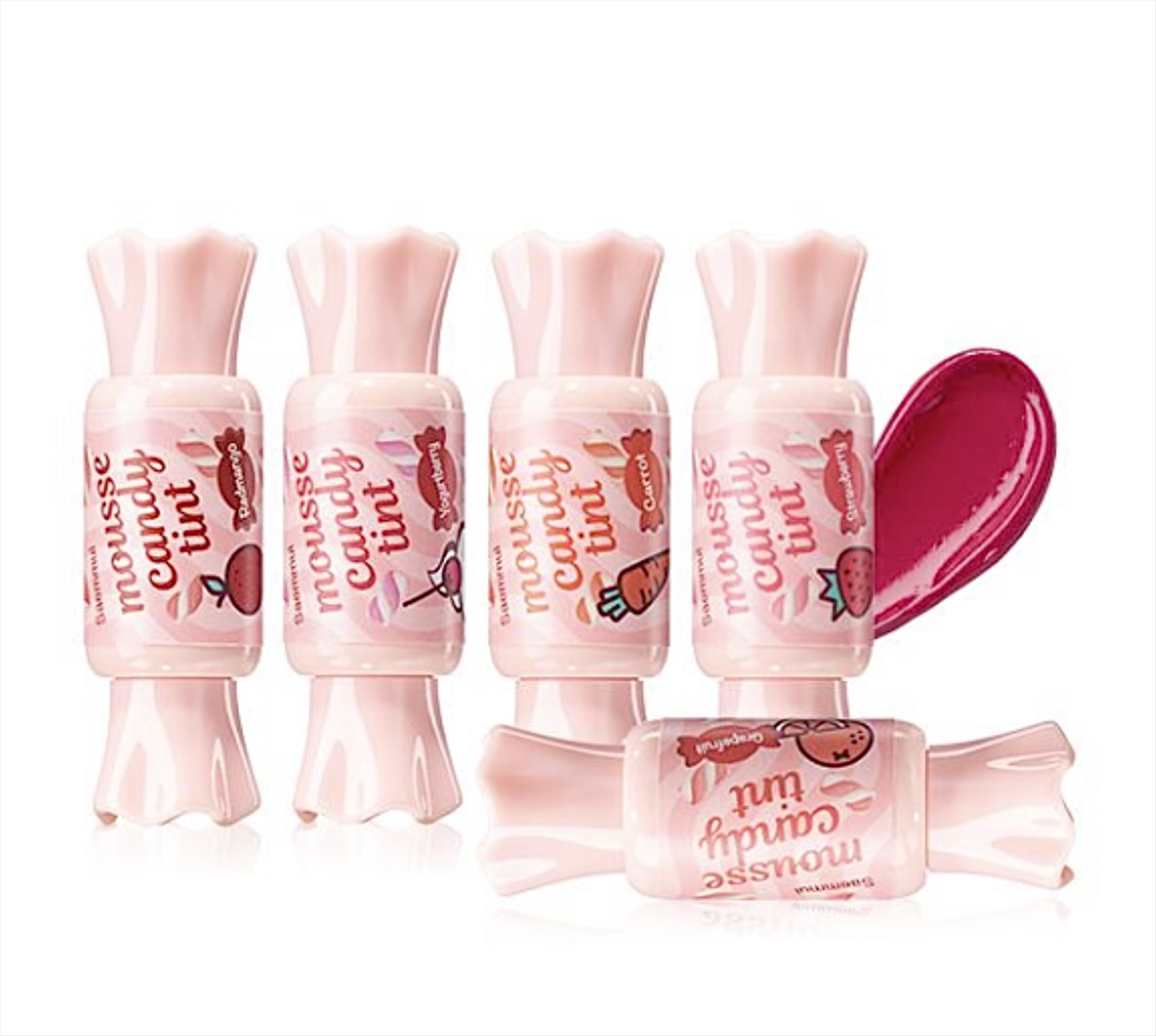 Tint saem. The Saem Saemmul Mousse Candy Tint. The Saem тинт для губ Saemmul Mousse Candy Tint. The Saem Mousse Candy Tint тинт. The Saem, Mousse Candy Tint, 02, Strawberry Mousse.