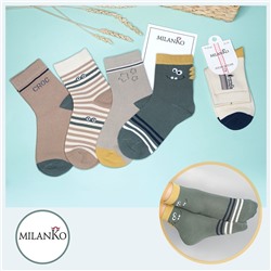Детские хлопковые носки  (Узор 12) MilanKo D-222
