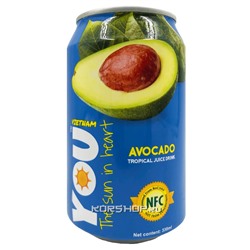 Напиток негазированный с соком авокадо You Vietnam, Вьетнам, 330 мл