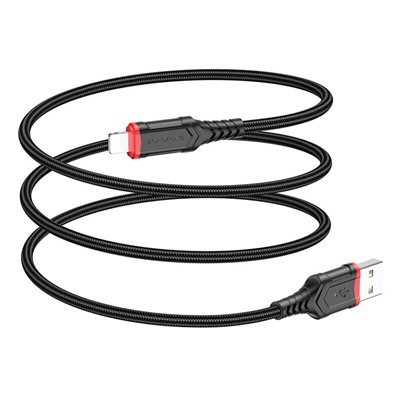 Кабель USB - Apple lightning Borofone BX67  100см 2,4A  (black)