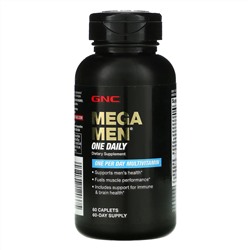 GNC, Once Daily, мультивитамины для ежедневного применения, 60 капсул