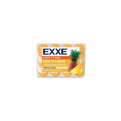 EXXE Косметическое мыло 1+1 4шт*75г Тропические фрукты