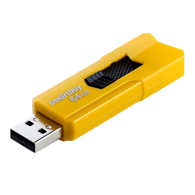 Флэш накопитель USB 64 Гб Smart Buy STREAM (yellow)