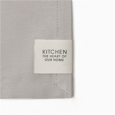 Полотенце Этель Kitchen 40х73 см, цв.светло-серый, 100% хл, саржа 250 г/м2