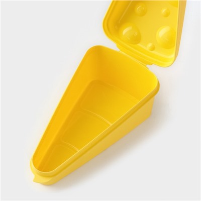 Контейнер для сыра RICCO, 19,8х×10,6×7,5 см, цвет жёлтый