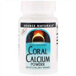 Source Naturals, коралловый кальций, порошок, 56,7 г (2 унции)