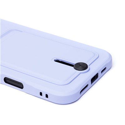 Чехол-накладка - SC304 c картхолдером для "Apple iPhone 16 Plus" (light violet) (234446)